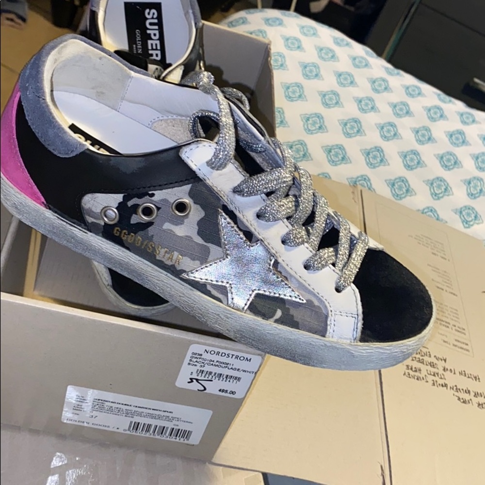 Authentic golden goose sneakers camo color